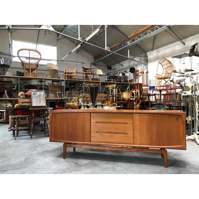 Wood Modern Danish Teak Sideboard by Arne Hovmand-Olsen, 1950s For Sale - Image 7 of 11