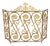 Antique Louis XIV Revival French Brass Fire Screen For Sale