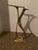 Mid-Century Modern 20th C. Mid-Century Modern Sculptural Solid Brass Shoe Shine Stand Footrest For Sale - Image 3 of 10