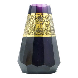 Art Deco Vase from Moser, Czechoslovakia, 1930s For Sale
