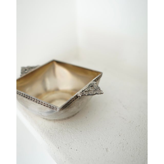 Art Deco Square Pocket Ashtray in Silver Metal from Km, 1930s For Sale - Image 12 of 18