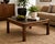 Mid-Century Modern Circa 1970s Mid-Century Modern Tobacco Walnut Coffee Table With Dark Inset Top For Sale - Image 3 of 5