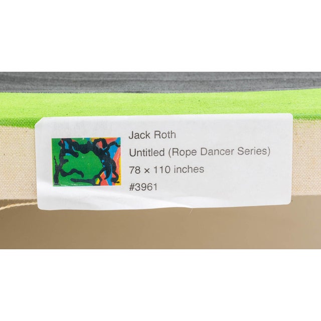 Textile Jack Roth Rope Dancer Series Acrylic on Canvas For Sale - Image 7 of 10