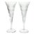 Waterford “Millennium Series” Pair of Prosperity Crystal Fluted Champagne Glasses - Set of 2 For Sale
