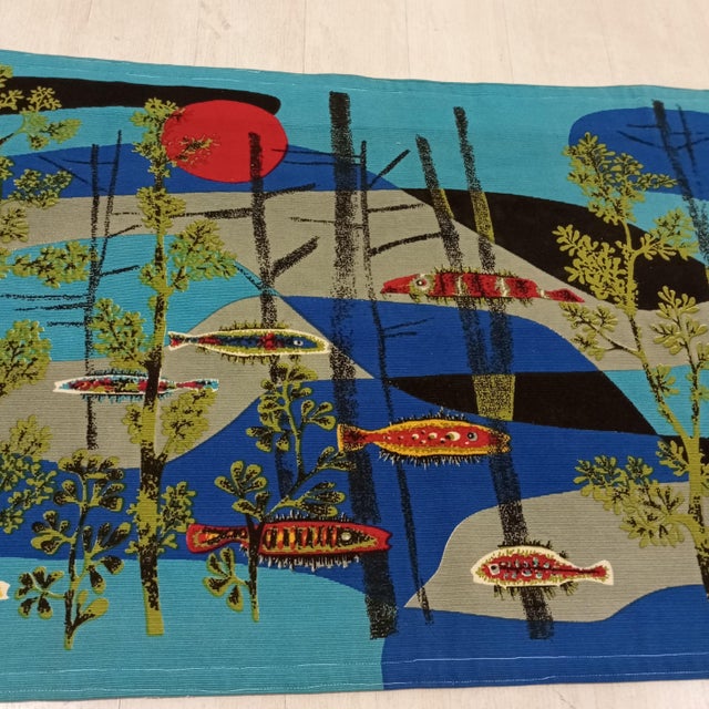 Calypso Tapestry from René Fumeron, France, 1960s For Sale - Image 4 of 17