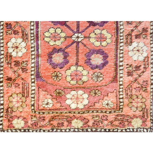 Salmon Early 20th Century Khotan Runner For Sale - Image 8 of 12