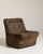 Wood Mid-Century Modular Lounge Chair with Corduroy Upholstery, Antique, France, 20th Century For Sale - Image 7 of 12