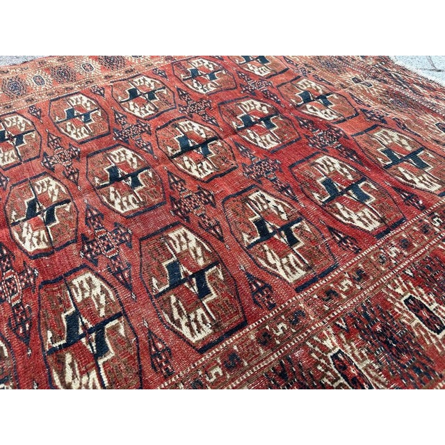 Turkmen Bokhara Rug, 1890s For Sale - Image 9 of 18