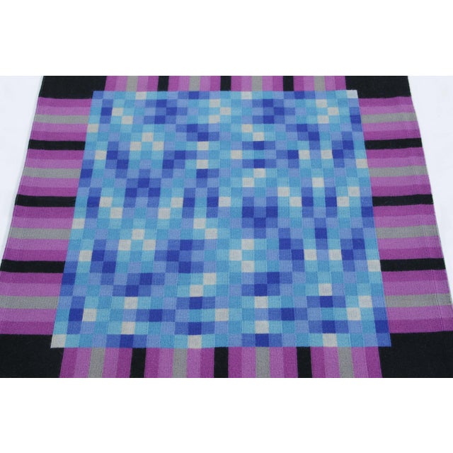This 3x3 square vintage tapestry is a rare and compelling curation from Rug & Kilim’s collection of mid-century French...