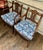 Pair of Regency Style Mahogany Armchairs With Blue and White Chinoiserie Cushions For Sale - Image 11 of 11