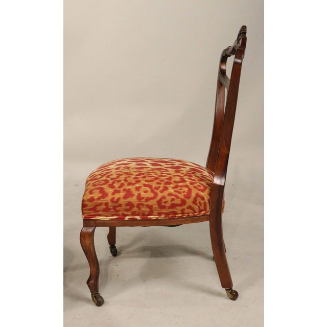 Victorian Style Mahogany Parlor Chairs a Pair Chairish