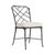 Brown Jordan Calcutta Side Chair, Textured Pewter frame with Fusion Natural fabric For Sale - Image 12 of 12