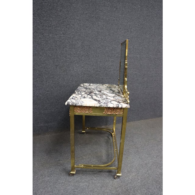 Mid 20th Century French Art Nouveau Vanity Table For Sale - Image 12 of 14