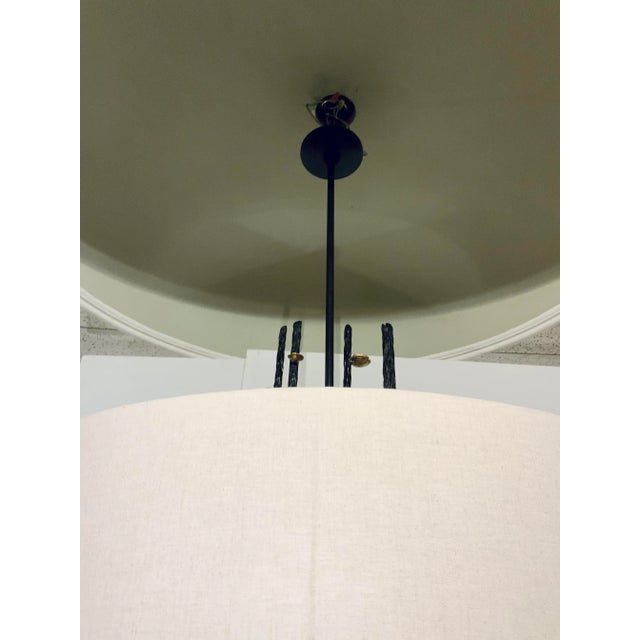 Theodore Alexander Theodore Alexander Brutalist Inspired Vale Chandelier For Sale - Image 4 of 8