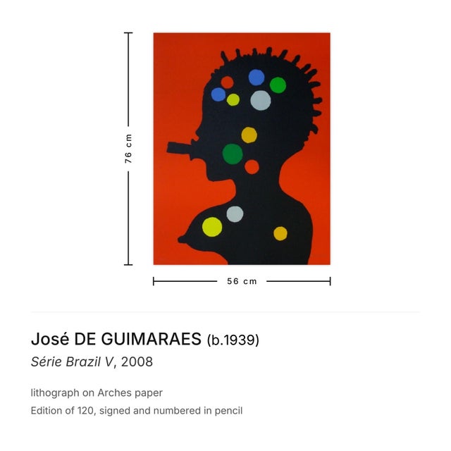 José DE GUIMARAES Série Brazil V Year: 2008 Medium: lithograph Sheet Size: 29.92 × 22.05 in Image Size: 29.92 × 22.05 in...