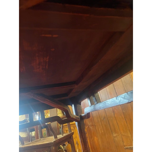 Vintage Elmwood Ming Style Square Mahjong / Eight Immortals High Game Table For Sale - Image 16 of 16