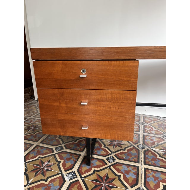 Mid-Century Modern Standard Writing Desk by Pierre Guariche for Meurop, Belgium, 1960s For Sale - Image 3 of 16