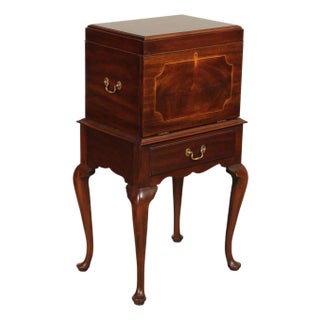 Henkel Harris Queen Anne Style Mahogany Silver Chest For Sale