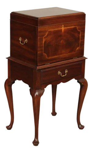 Henkel Harris Queen Anne Style Mahogany Silver Chest