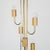 Chandelier 6 lights. Metal frame with brass details. Produced in the 70s. Functioning. Object in good condition with...