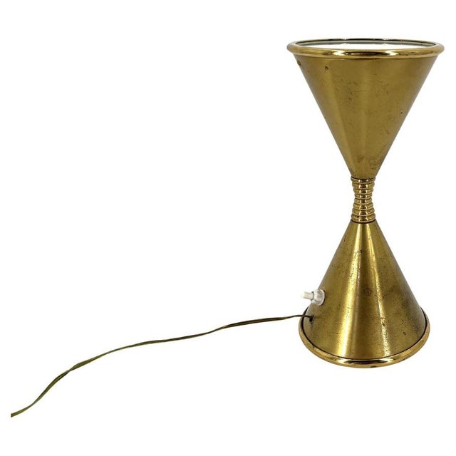 Mid-Century Brass Clessidra Table Lamp by Angelo Lelli for Arredoluce, 196, 1960 For Sale - Image 10 of 10