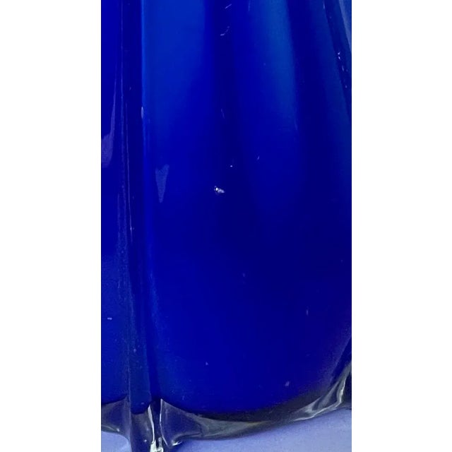 Glass Vintage 1960s Italian Archimede Seguso Murano Glass Vase For Sale - Image 7 of 8
