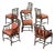Six Mid-Century McGuire Balboa Chairs in Dark Tobacco Finish For Sale