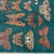 Teal Butterfly Moth Pictorial Hand-Knotted Wool Rug - 3'4" X 4'10" For Sale - Image 4 of 10
