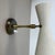 Beige Brass and Metal Diabolo Theatre Wall Light in the style of Gio Ponti and Stilnovo, Italy, 1950s For Sale - Image 8 of 18