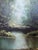 Green Mid-Century Robert Wollinger Oil on Canvas Forest Landscape Painting For Sale - Image 8 of 12