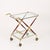Brass and Burgundy Lacquered Wood Bar Cart by Cesare Lacca, Italy, 1950s For Sale - Image 6 of 15