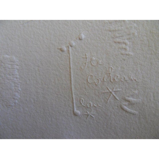 Modern Jean Cocteau, Visage aux yeux de poisson, Etching For Sale - Image 3 of 4