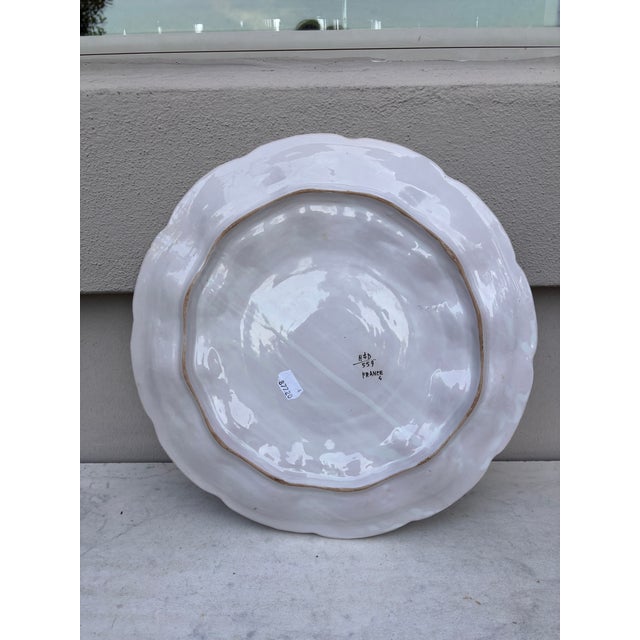 1900 - 1909 French Faience Server Platter Oyster Desvres Circa 1900 For Sale - Image 5 of 5
