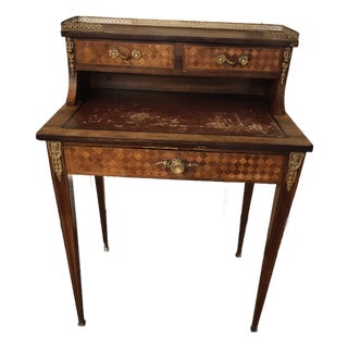 Late 19th Century French Louis XVI–Style Bonheur Du Jour Writing Table For Sale