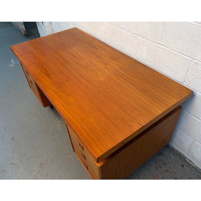 Mid 20th Century Teak Desk by Mobican of Canada For Sale - Image 11 of 17