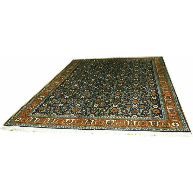 Textile Decorative Caucasian Perpedil Design Persian Tabrize Rug - 8′ × 11′ For Sale - Image 7 of 8