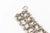 Chanel Rock Stud Silver 3 Row Metal Link v Necklace Signed 1990's For Sale - Image 12 of 12