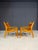 Vintage Wooden Armchairs with Leather Upholstery, 1940s, Set of 2 For Sale - Image 11 of 13