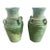 Distressed Italian Ceramic Urns, Glazed Finish, 1930s Roman Style For Sale