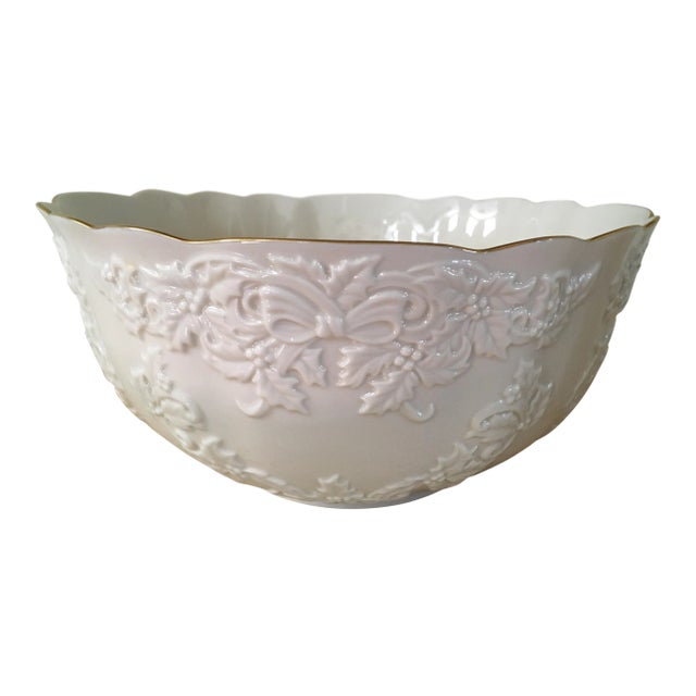 Lenox Holiday Hostess Collection Punch Bowl For Sale