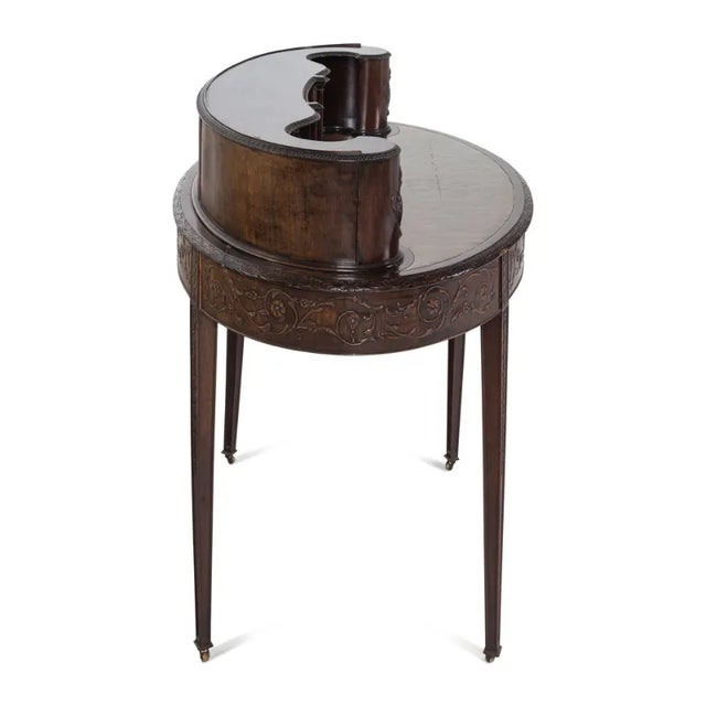 Antique Mahogany Carlton House Desk and Chair For Sale - Image 9 of 11