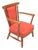 Red Armchairs, 1920s, Set of 3 For Sale - Image 8 of 14