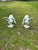 Vintage Cast Iron Swan Garden Ornaments, a Pair For Sale - Image 10 of 11