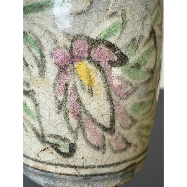 Small Round White Qajar Vases, Set of 2 For Sale - Image 4 of 12