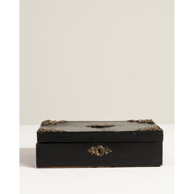 19th Century France Black Brass Box For Sale - Image 12 of 18