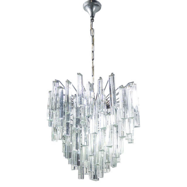 Trilobe Chandelier by Paolo Venini, 1970s For Sale