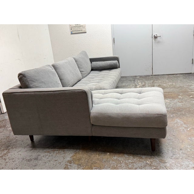 2010s Hd Buttercup Stoneslate Sectional For Sale - Image 5 of 12