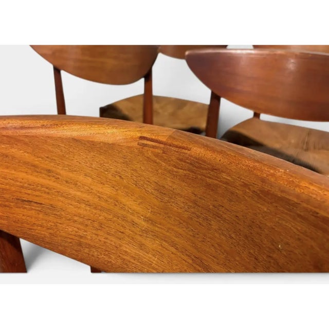 1950s Danish Chairs by Peter Hvidt & Orla Mølgaard Nielsen for Søborg Møbelfabrik, Set of 10 For Sale In Philadelphia - Image 6 of 6