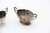 Silver Salt Shakers with Elliptical Bases and Reliefs, Set of 2, in Good conditions. Designed 1890 to 1919