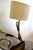 Red Rare Antonio Pavia Brass and Red Lacquered Wood Stork Floor Lamp Circa 1980s For Sale - Image 8 of 17
